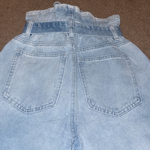 NWT princess Polly paper bag waist jean shorts - Picture 4 of 4